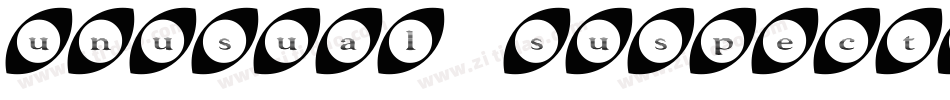 unusual suspects ( square eyes )字体转换
